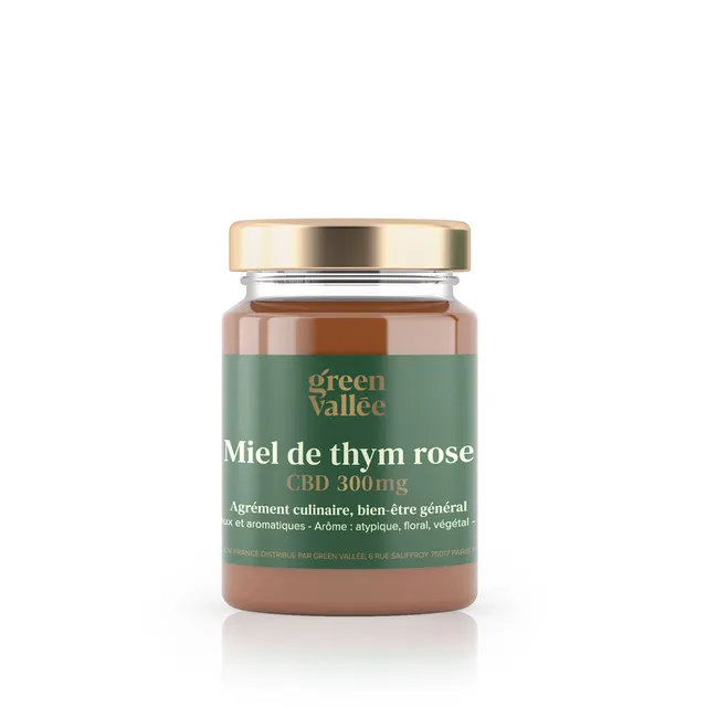 Green Vallée Miel Thym Rose CBD 300 mg 125 g