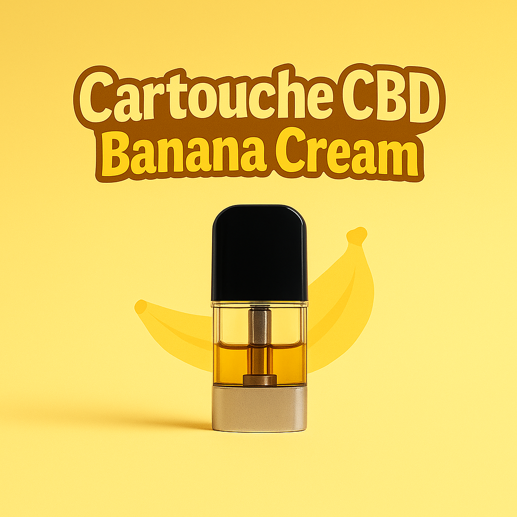 Cali Weed Cartouches CBD Banana Cream 1 ml banane