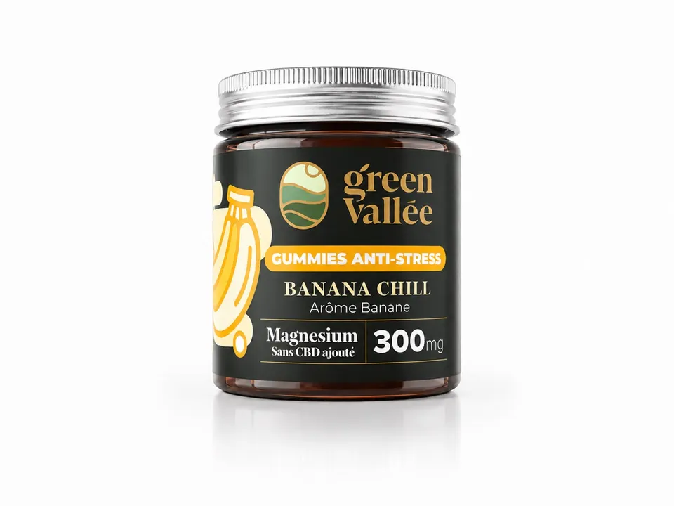 Green Vallée Gummies Banane bonbons CBD 30 magnésium