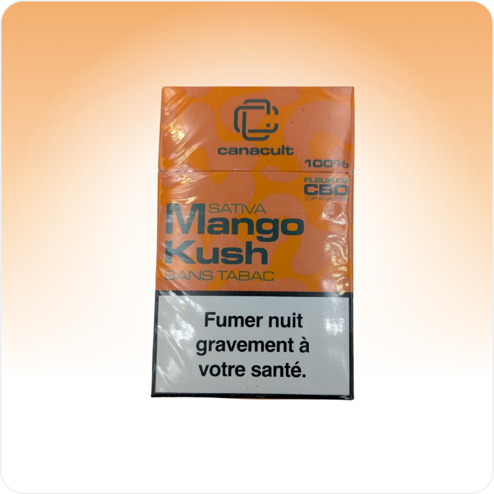 Cali Weed Mango Kush Cigarettes CBD mangue sans tabac