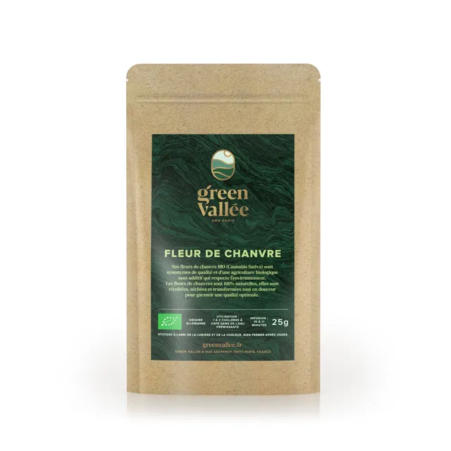 Green Vallée Fleur de Chanvre Bio infusion CBD 25 g