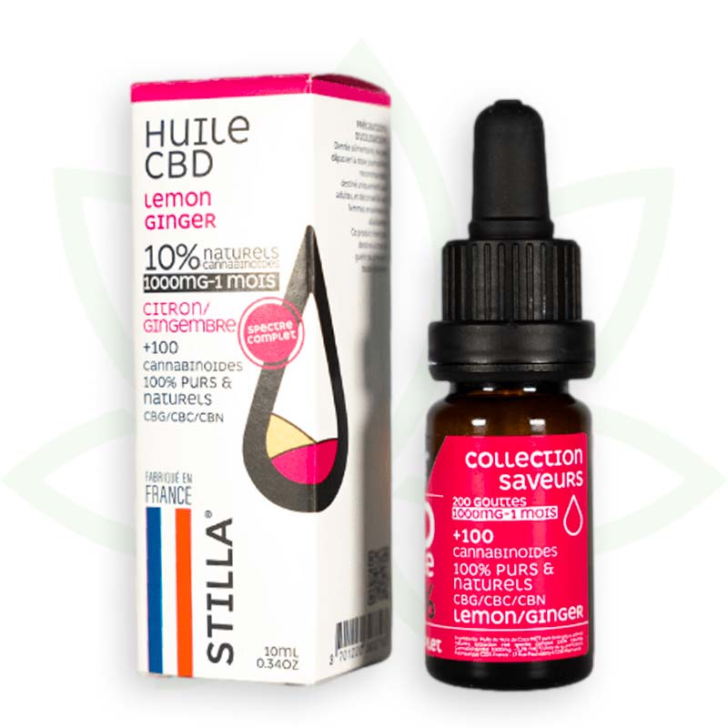 Stilla Lemon Ginger huile CBD 10% 10 ml full spectrum