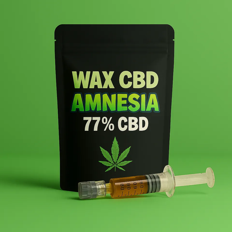Cali Weed Amnesia Wax CBD 1G citron terreux