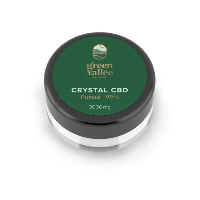 Green Vallée Cannabinoïdes Cristaux CBD 3000 mg isolat pur