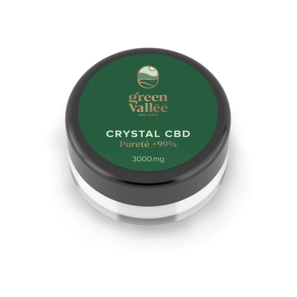 Green Vallée Cannabinoïdes Cristaux CBD 3000 mg isolat pur