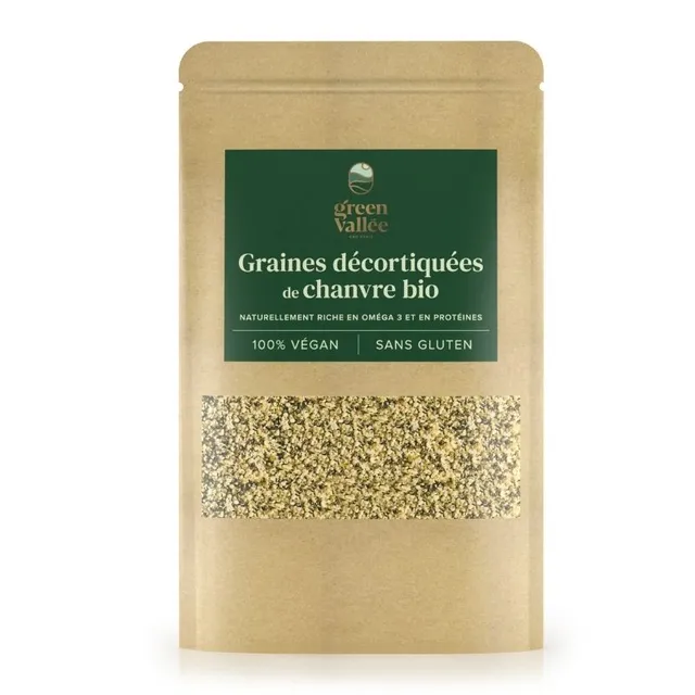 Green Vallée Graines chanvre décortiquées bio 150g