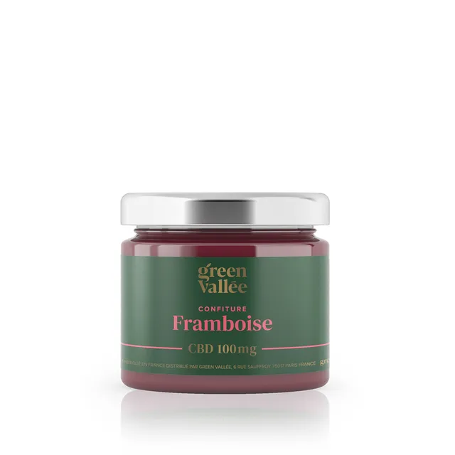 Green Vallée Alimentation CBD Confiture Framboise 125 g 100 mg