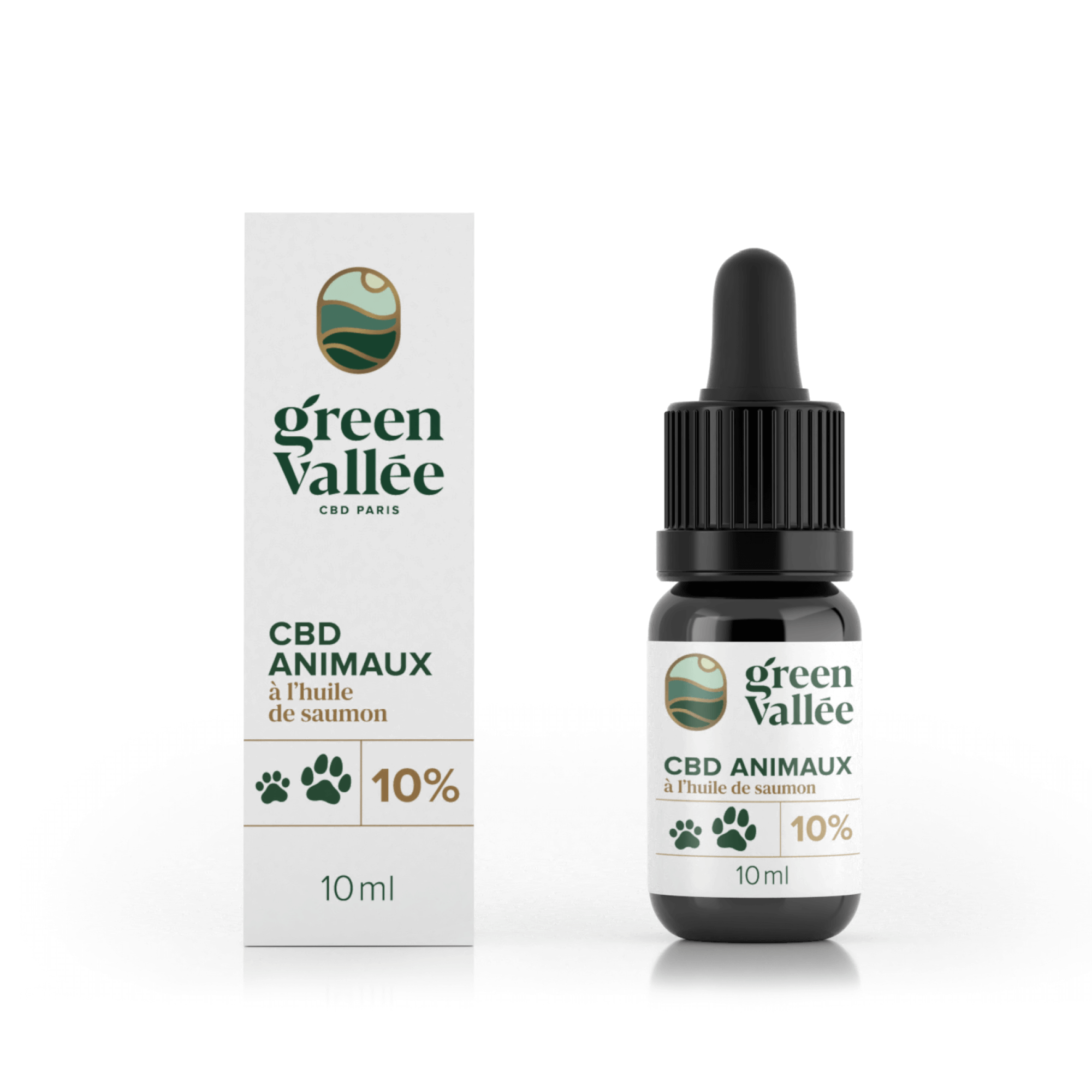 Green Vallée Fish Oil 10% huile CBD animaux poisson