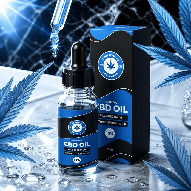 CBDLegalPT Óleos CBD huile CBD 15% full spectrum flacon