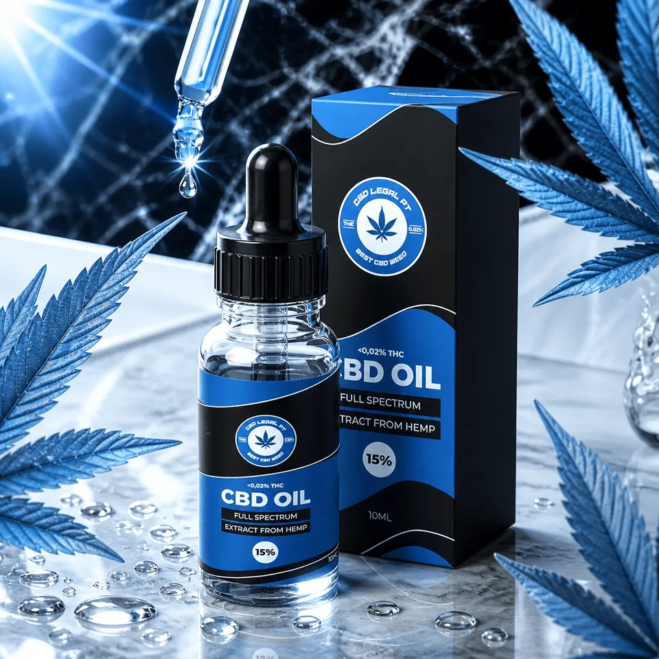 CBDLegalPT Óleos CBD huile CBD 15% full spectrum flacon