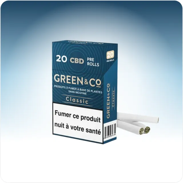 Cali Weed Classic cigarettes CBD paquet 20 sans tabac