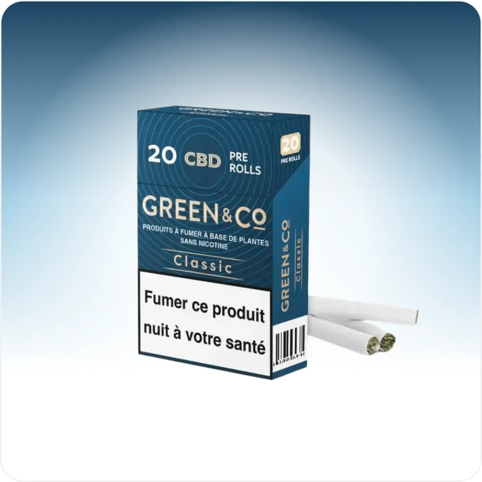 Cali Weed Classic cigarettes CBD paquet 20 sans tabac