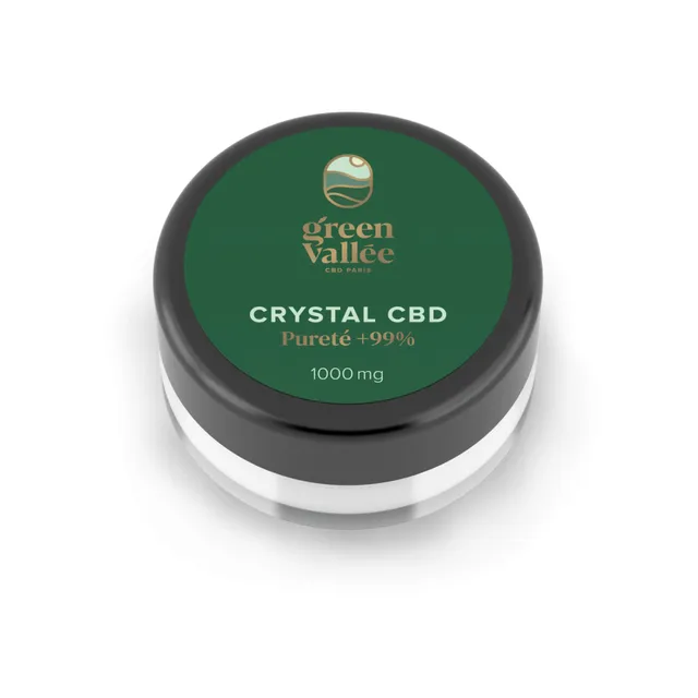 Green Vallée Cannabinoïdes Cristaux CBD 99% isolat 1000 mg