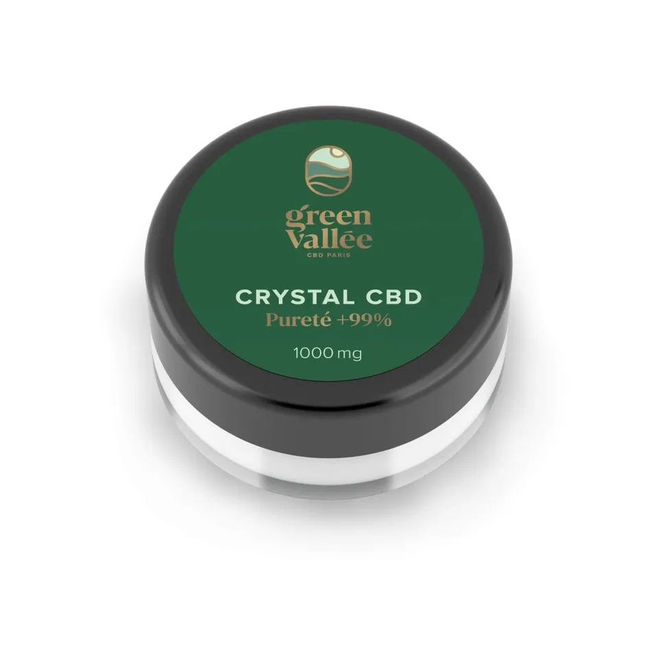 Green Vallée Cannabinoïdes Cristaux CBD 99% isolat 1000 mg