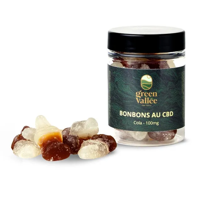 Green Vallée Cola bonbons CBD 100 mg 12 bonbons