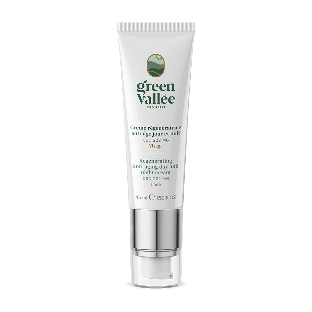Green Vallée Crème régénératrice CBD anti-âge visage