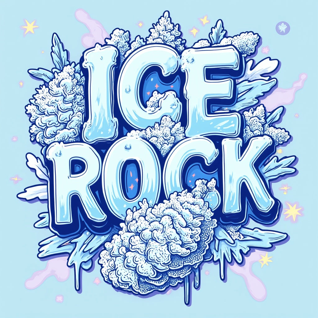 Cali Weed Ice Rock CBD concentré 82% CBD 5G givré