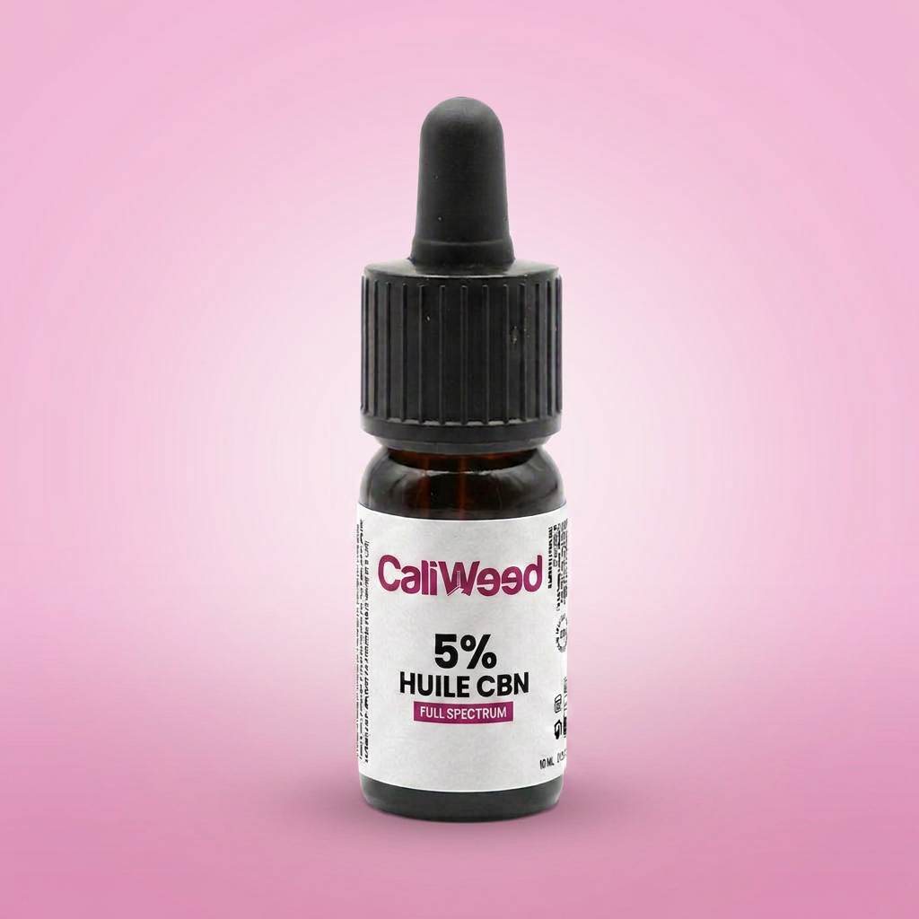 Cali Weed Huile Chanvre CBN 5% CBD 5% fiole 10ml