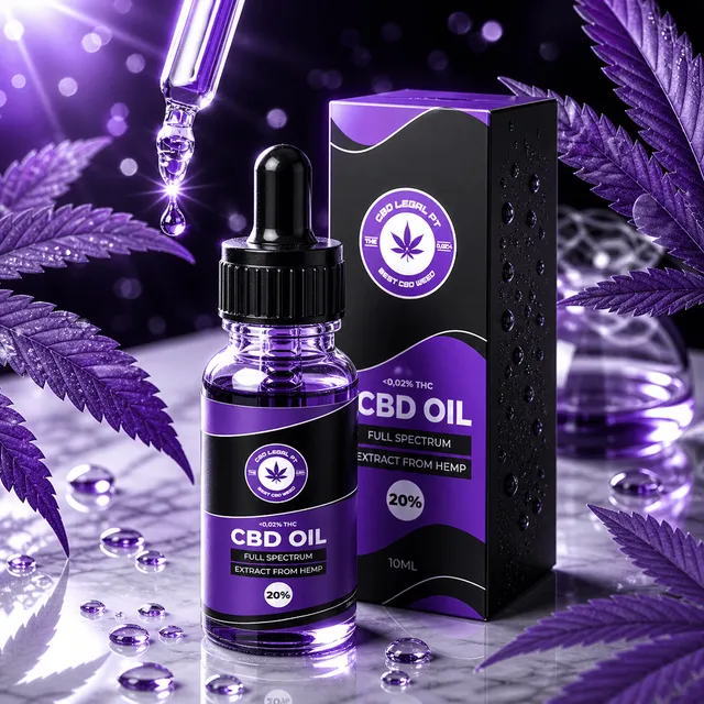 CBDLegalPT Óleos CBD huile CBD 20% full spectrum flacon
