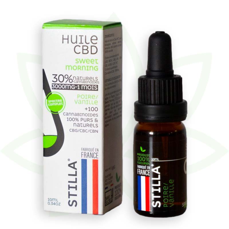 Stilla Sweet Morning Huile CBD 10% 10 ml vanille poire