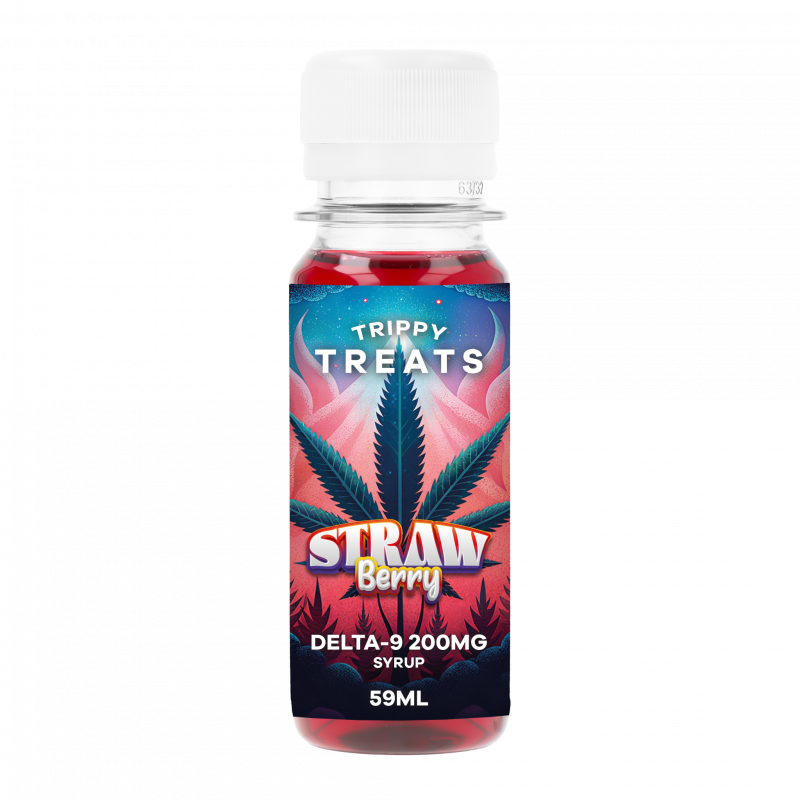 Cali Weed sirop fraise full spectrum 200mg dosage