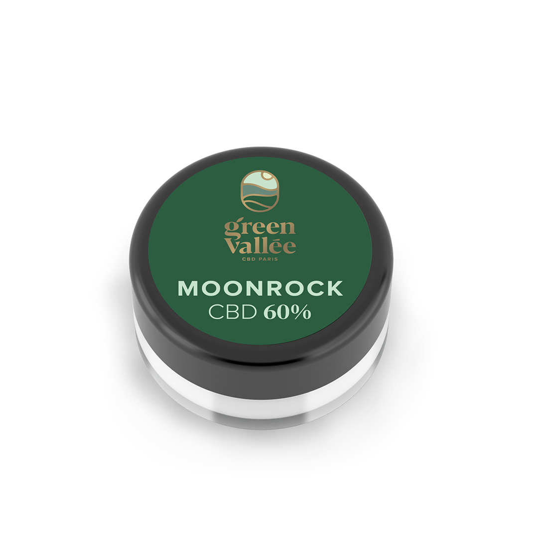 Green Vallée Moon Rocks 60% fleur CBD 1G concentrée