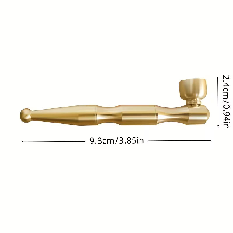 CBDLegalPT Parafernalia Pipe Gold Herbe Compacte