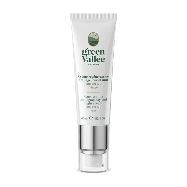 Green Vallée Crème régénératrice CBD anti-âge visage