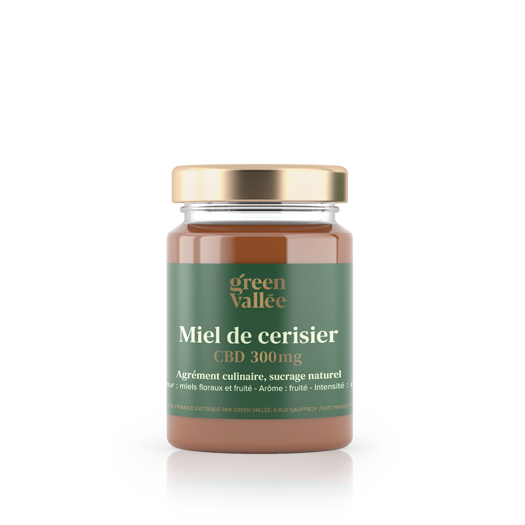 Green Vallée Cerisier miel CBD 300 mg 125 g fruité