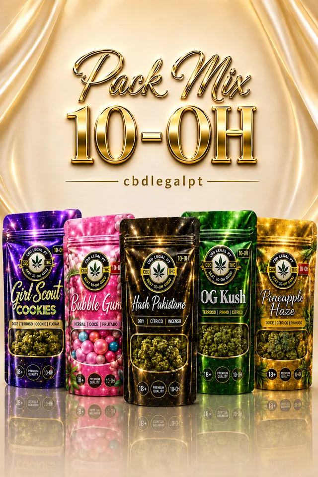 Pack Mix 10-OH fleurs + hash 10g 5 variétés premium