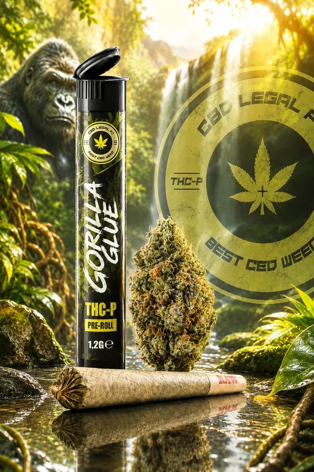 CBDLegalPT Gorilla Glue pré-roll THC-P 1,20 g puissant