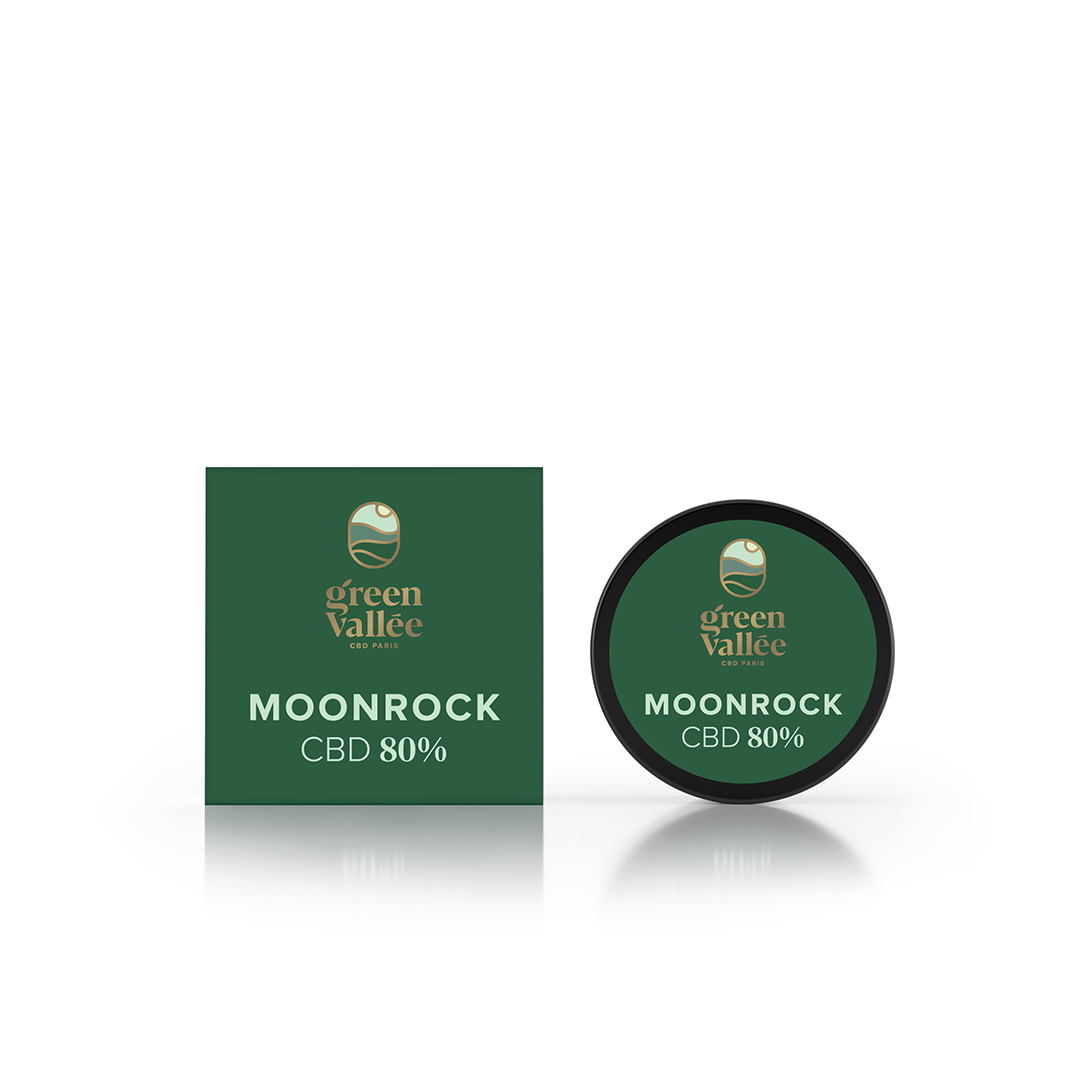 Green Vallée Moonrock Ice 80% fleur CBD 1G ultra-concentrée