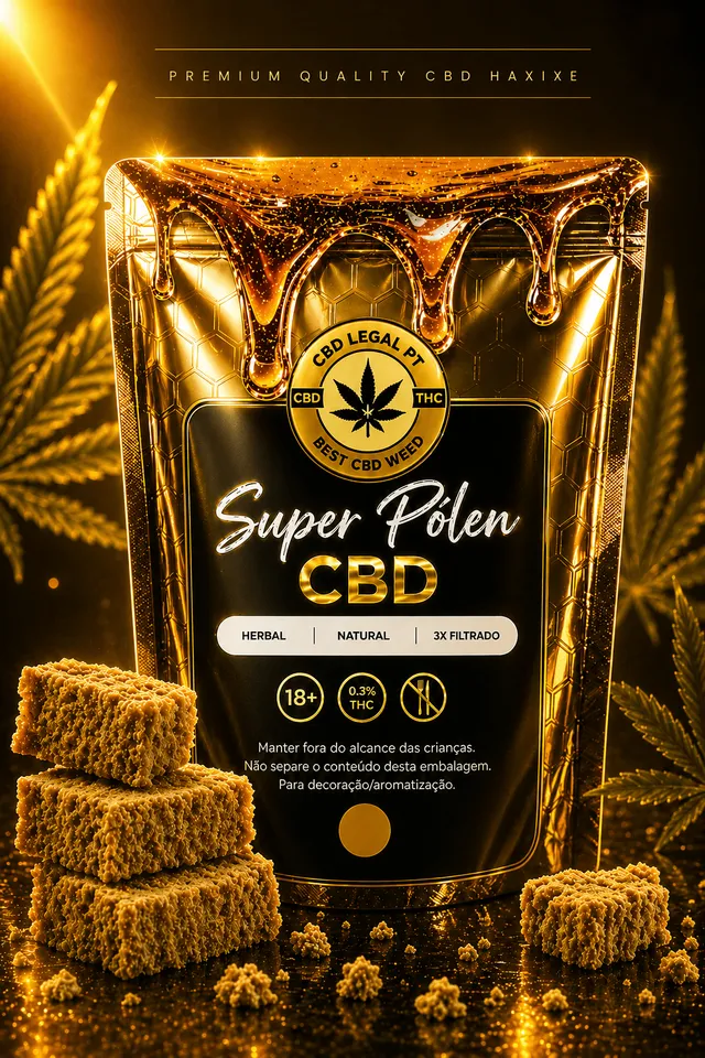 CBDLegalPT Super Pólen hash CBD 1g premium doux