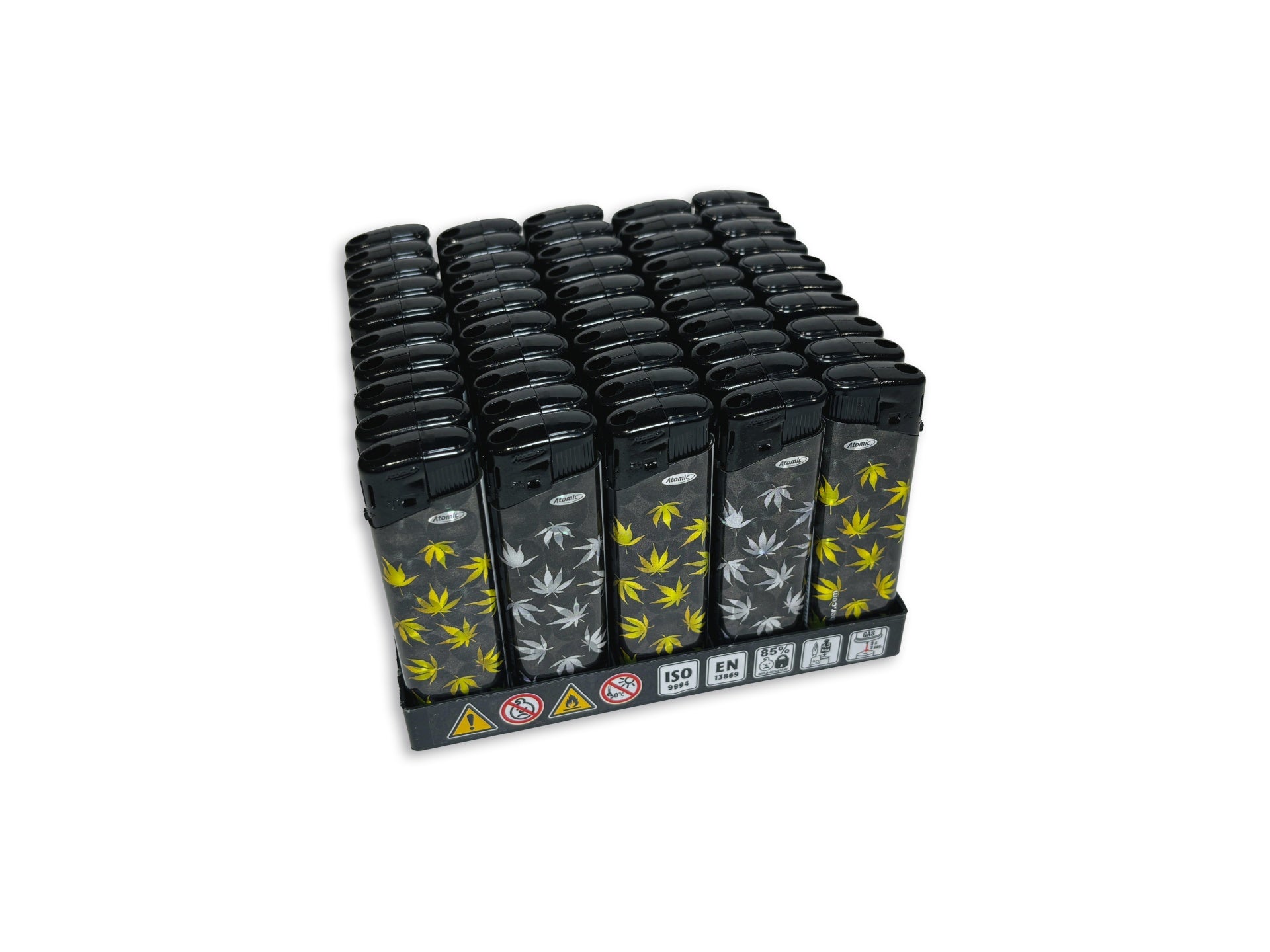 CBDLegalPT Proof briquet noir rechargeable gaz translucide