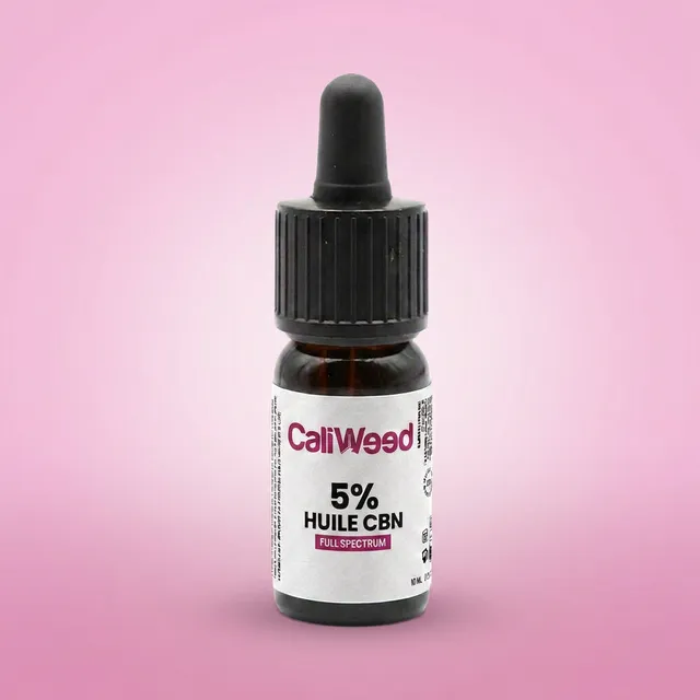 Cali Weed Huile Chanvre CBN 5% CBD 5% fiole 10ml