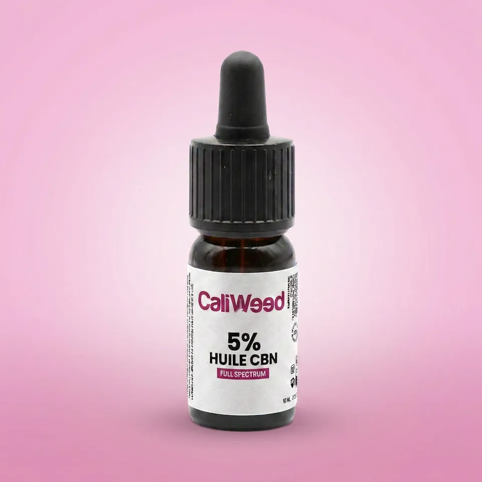Cali Weed Huile Chanvre CBN 5% CBD 5% fiole 10ml