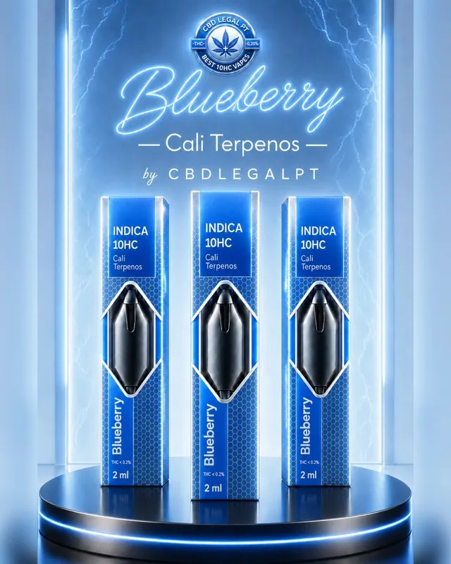CBDLegalPT Vapes Premium 10-OH Blueberry Vape CBD 2ml Myrtille