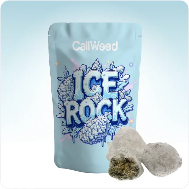 Cali Weed Ice Rock CBD concentré 82% CBD 5G givré