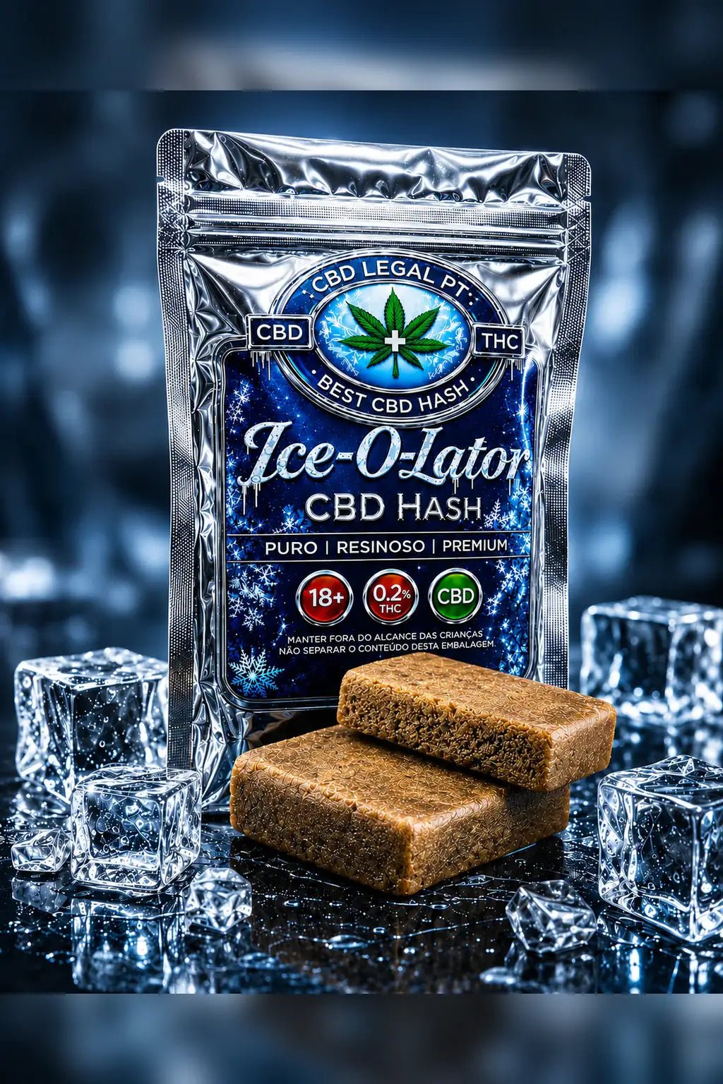 CBDLegalPT Ice-o-Lator hash CBD 1 g pur 22% CBD