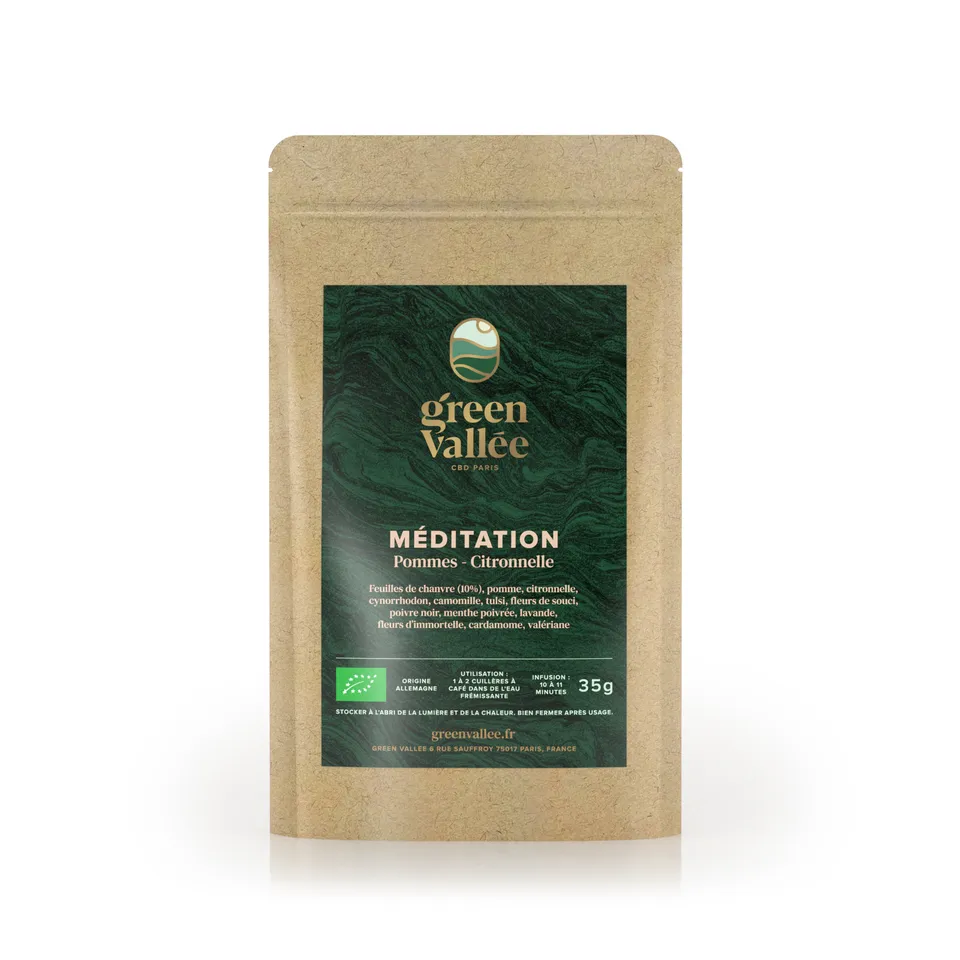 Green Vallée Méditation infusion chanvre bio 35g