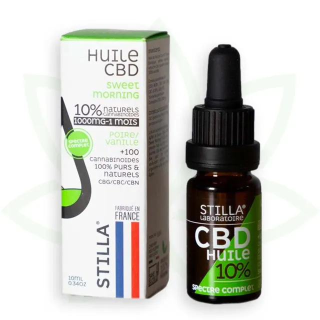 Stilla Sweet Morning Huile CBD 10% 10 ml vanille poire