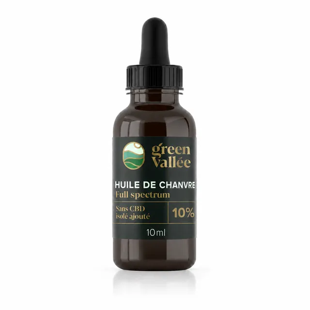 Green Vallée Huiles CBD Huile Chanvre 10% Full Spectrum 10ml