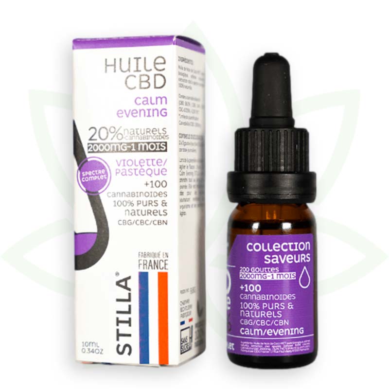 Cali Weed Stilla Calm Evening huile CBD 10% 10ml