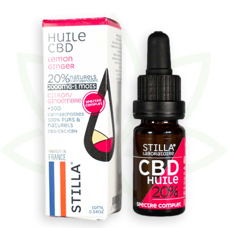 Stilla Lemon Ginger huile CBD 10% 10 ml full spectrum