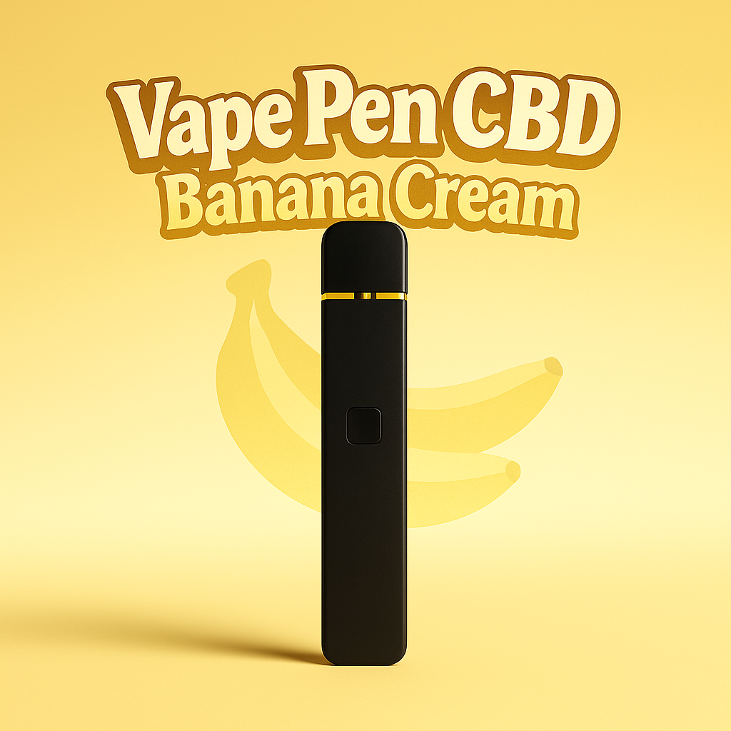 Cali Weed Vape CBD Banana Cream puff 1 ml banane