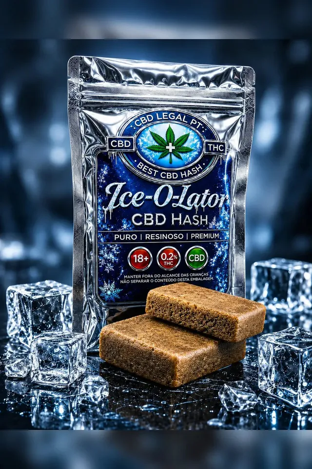 CBDLegalPT Ice-o-Lator hash CBD 1 g pur 22% CBD