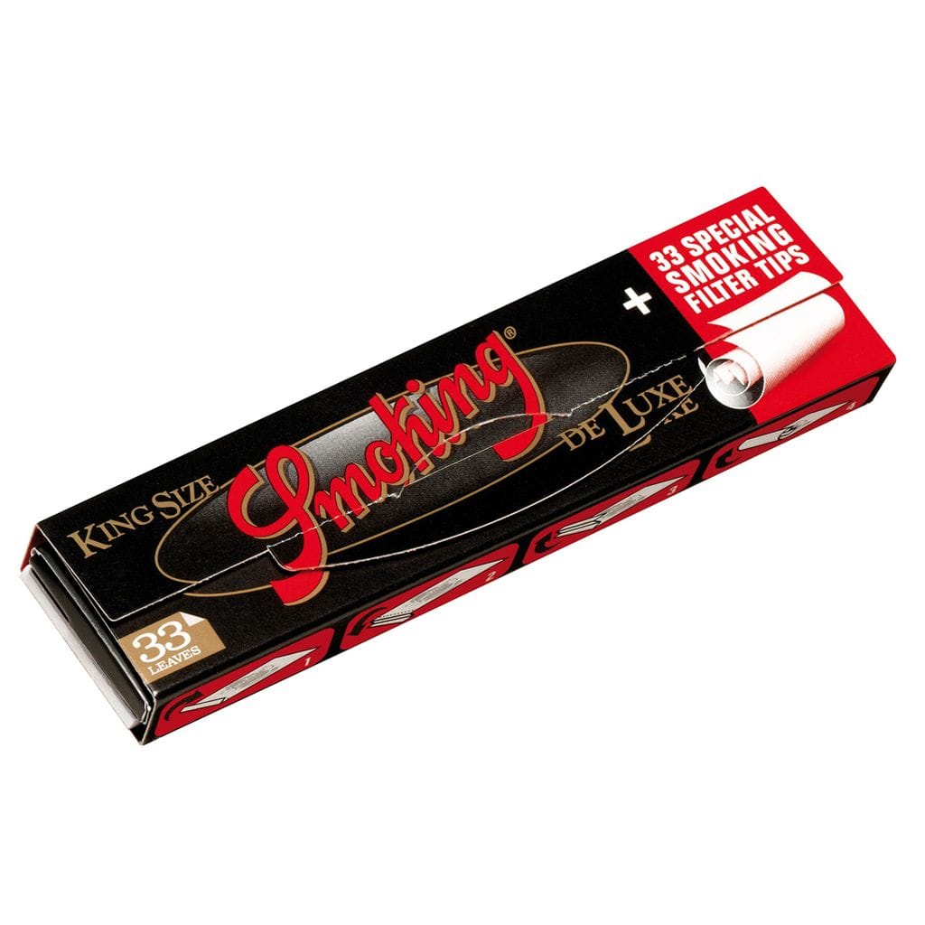 Smoking King Size feuilles à rouler + filtres x33