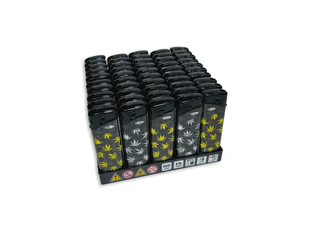 CBDLegalPT Proof briquet noir rechargeable gaz translucide