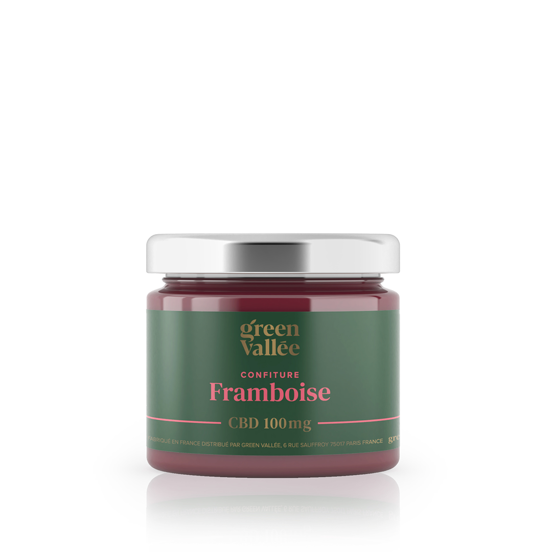 Green Vallée Alimentation CBD Confiture Framboise 125 g 100 mg
