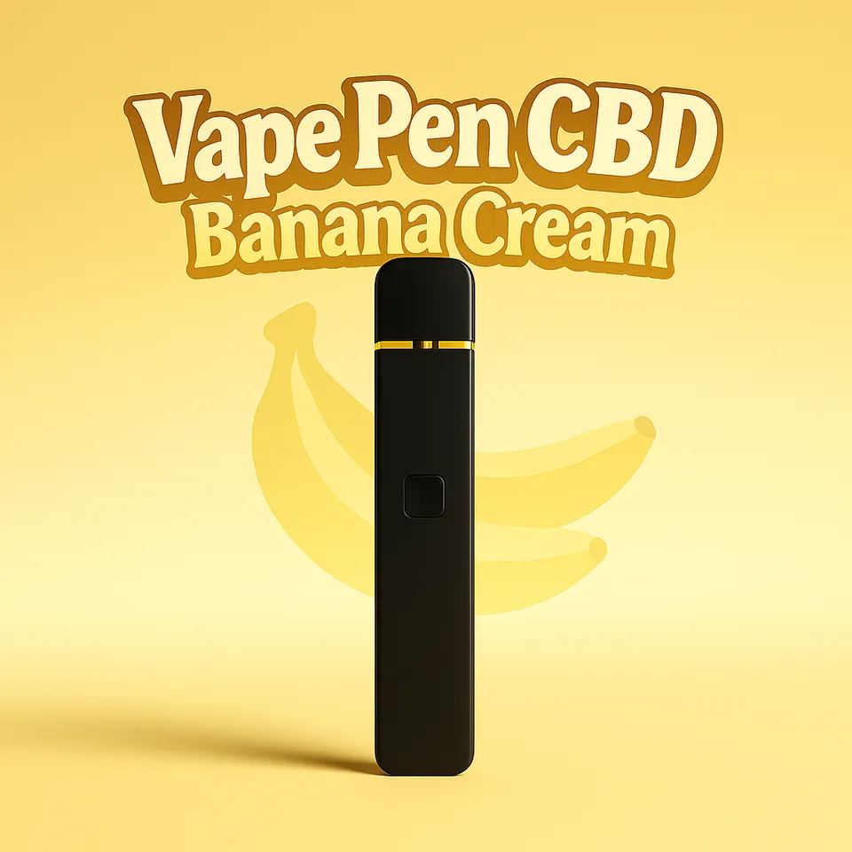 Cali Weed Vape CBD Banana Cream puff 1 ml banane